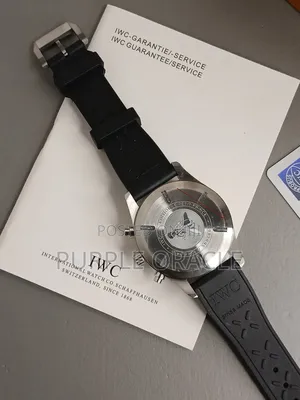Iwc Pilot Diver Chronograph Watch With Silicone Strap
