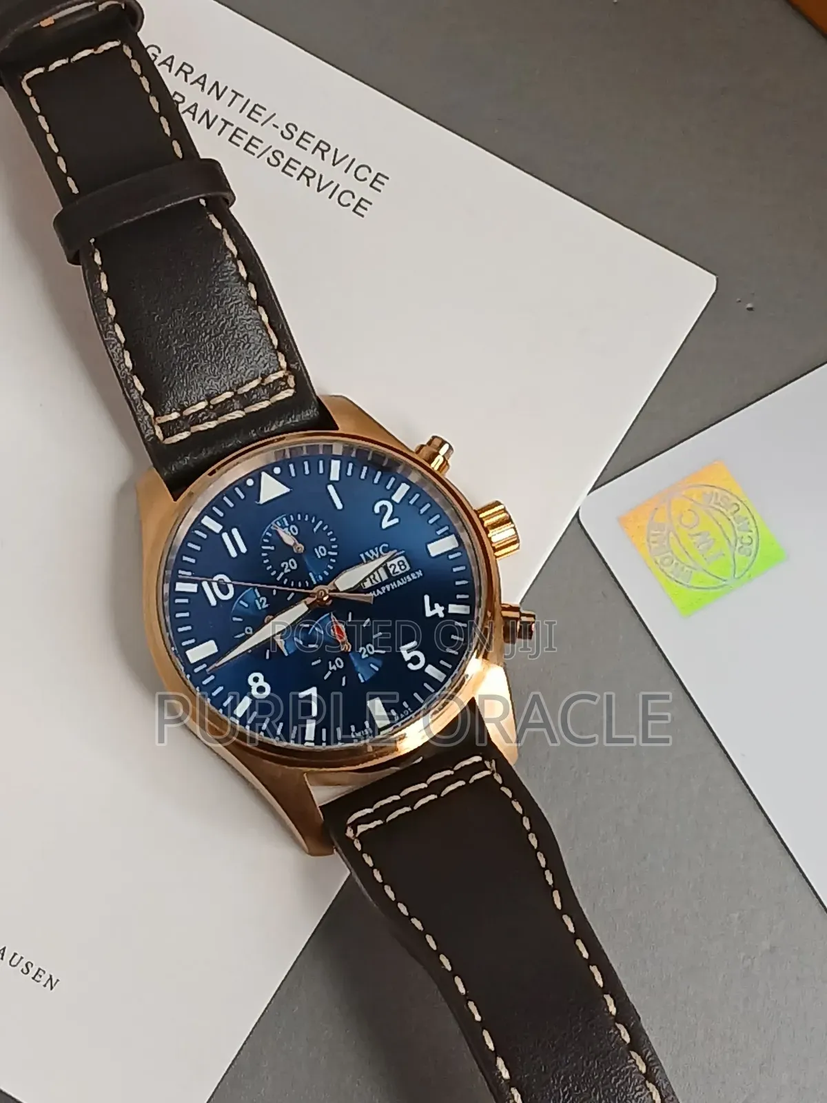 Iwc Le Petit Prince Pilot Leather Watch