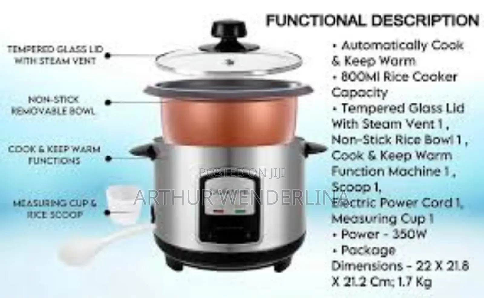 1.5liters Rice Cooker