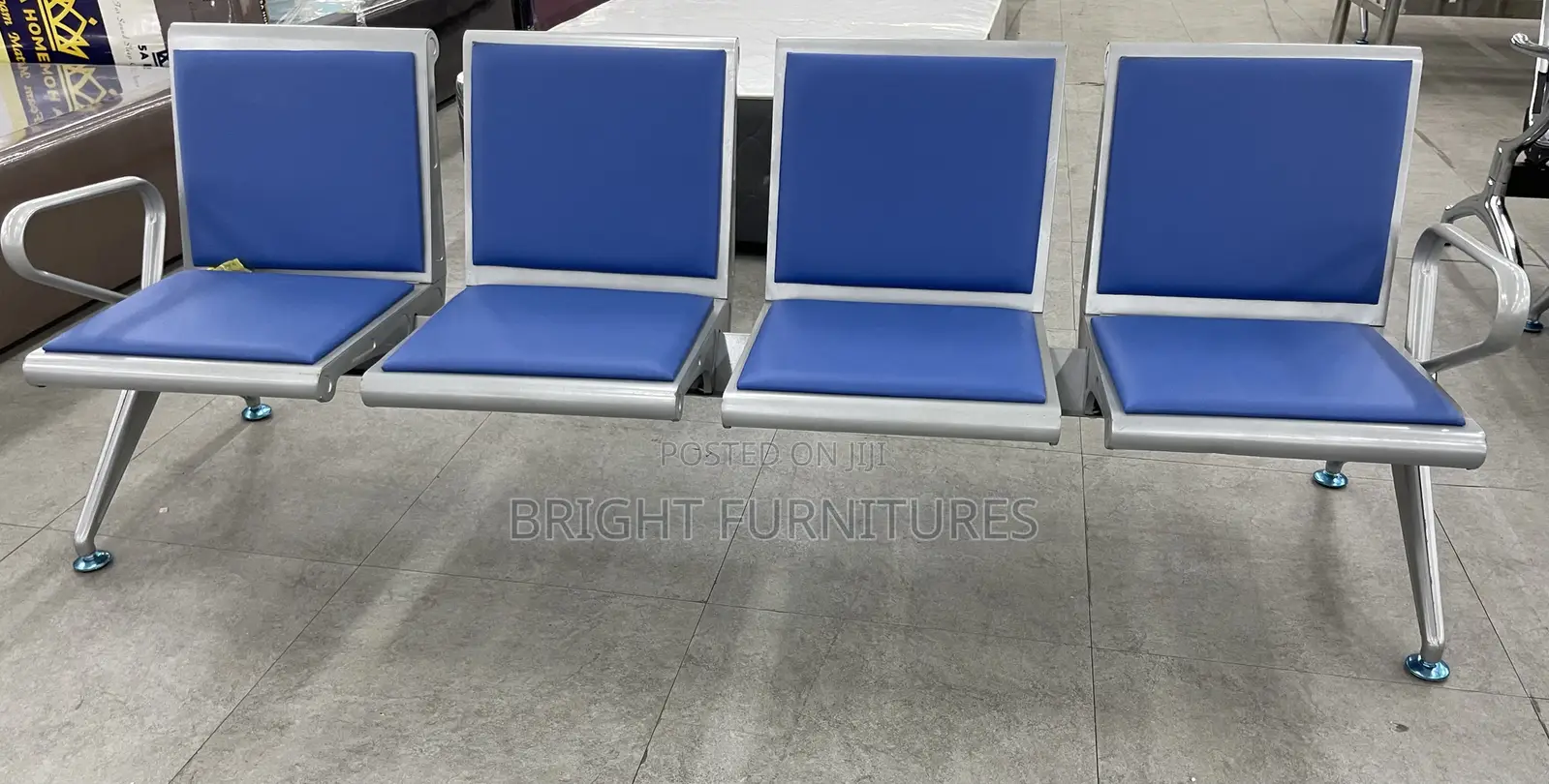 Quality Imported Metallic (4in1) Waiting Chair