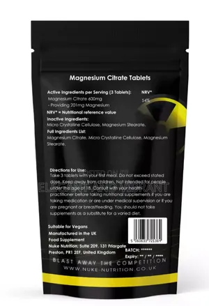 Magnesium Citrate Tablets 200mg PMS and Fatigue X 60 Pills