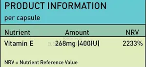 Vitamin E 400iu -Skincare,Wrinkles,Antioxidant, Immune Boost
