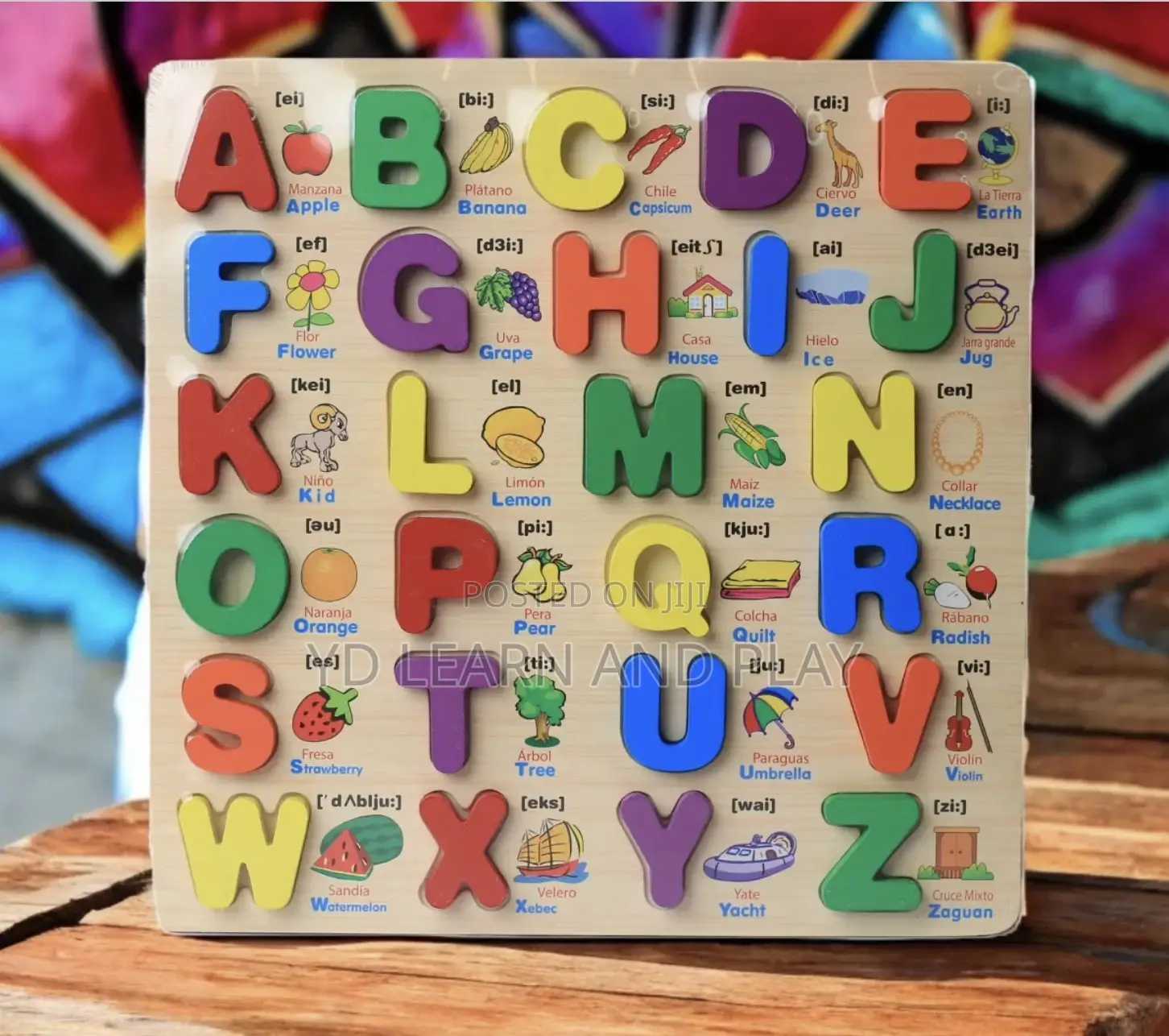 Spelling and Word Learning Wood Blocks Set