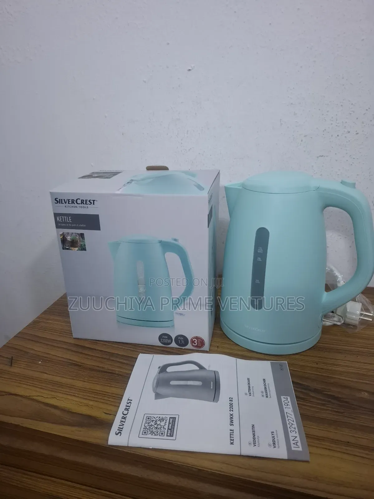 Silvercrest 1.7l Plastic Kettle From Germany 