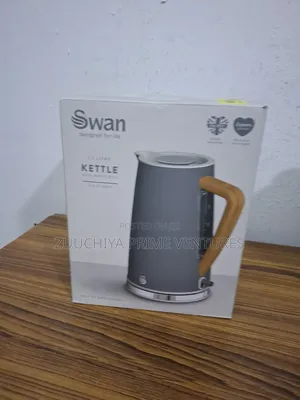 Swan 1.7l Wood Stainless Steel Kettle From Uk