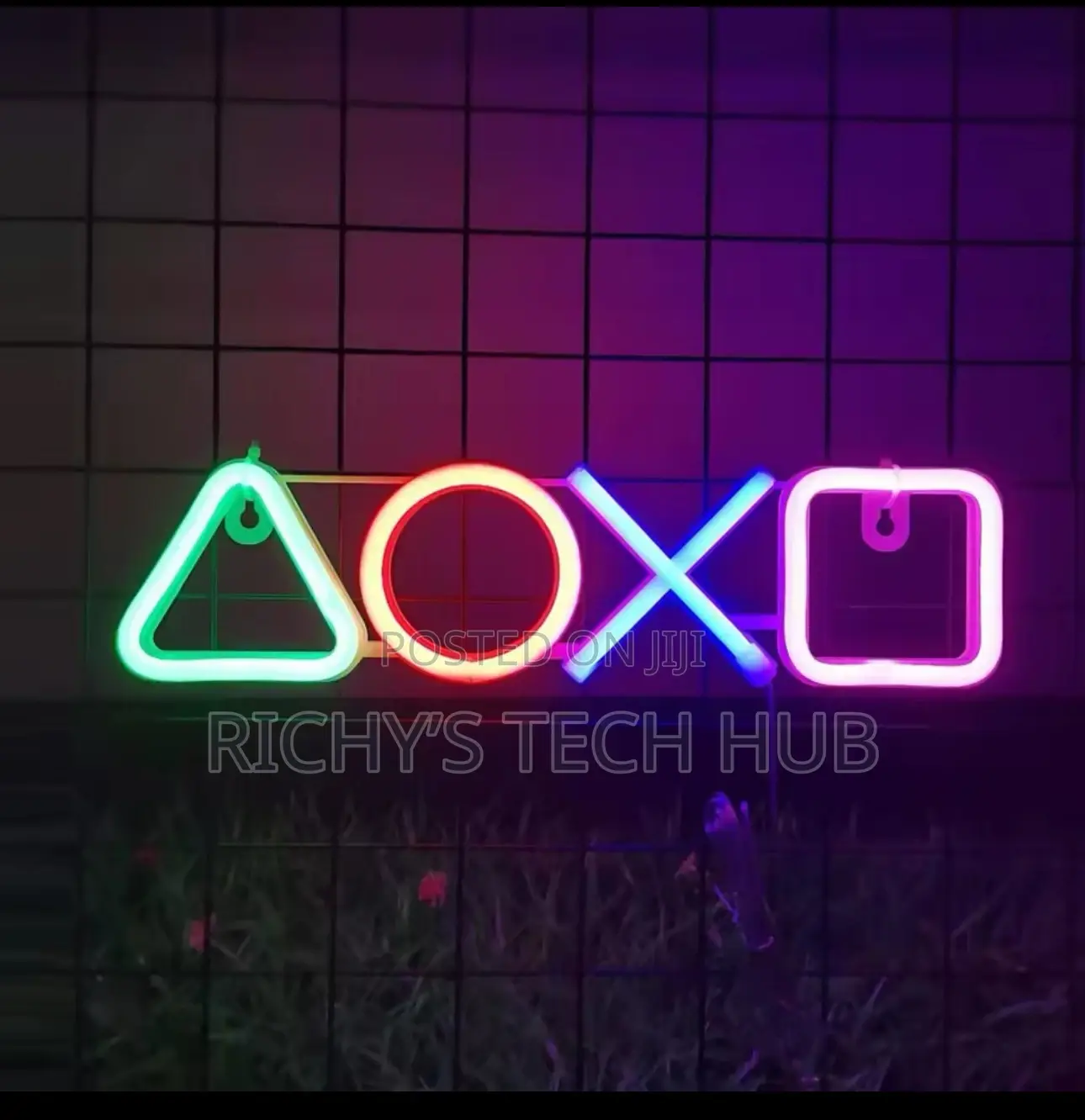 Playstation Icon Neon Game Light Led Gaming Room Sign
