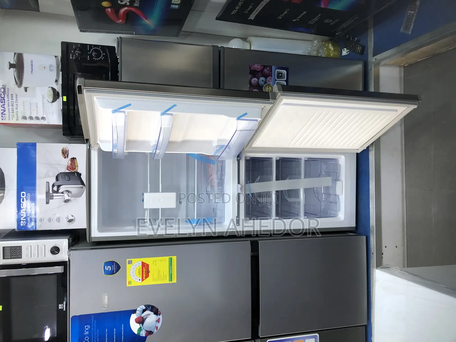 Sharp Cooling Pearl Bottom Freezer 142 Liters Available
