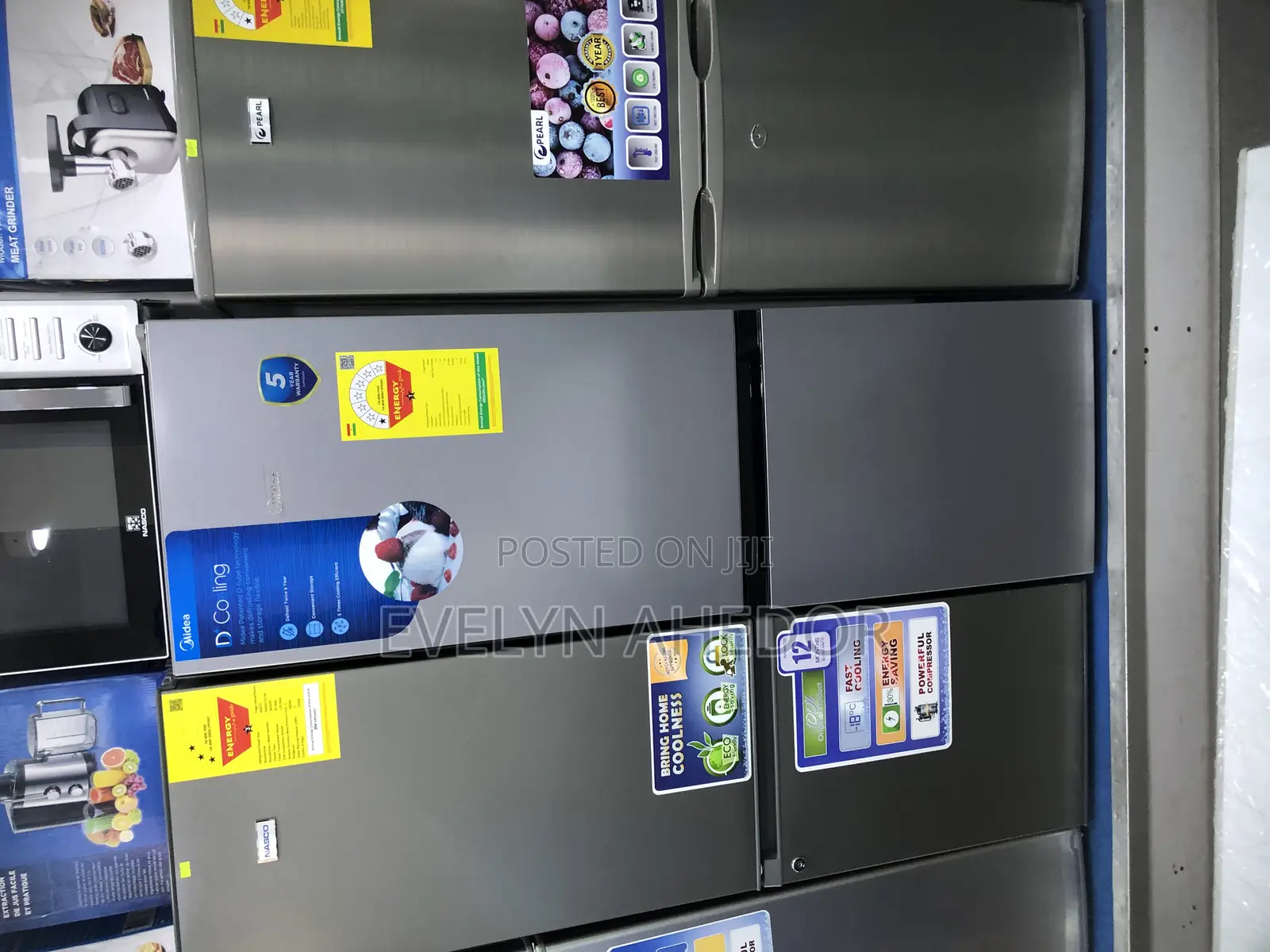 Promo Midea Bottom Freezer 174 Liters Brand New Available