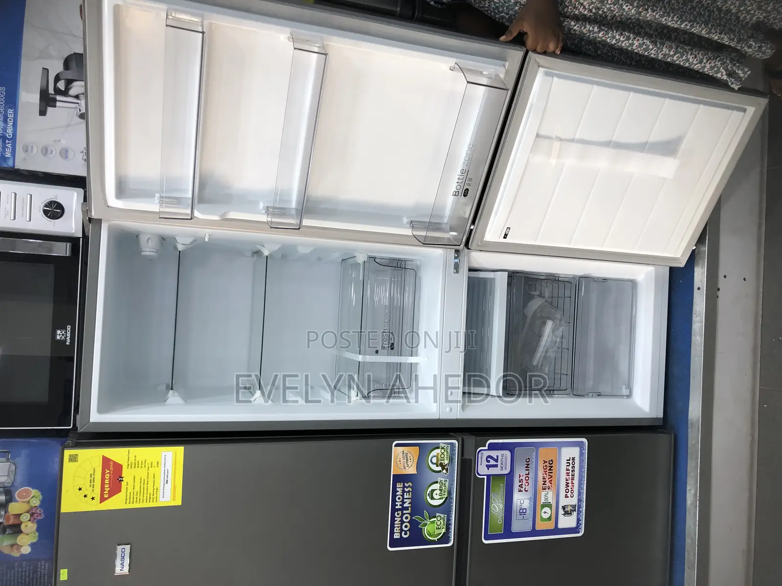 Promo Midea Bottom Freezer 174 Liters Brand New Available