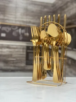 24pcs Stainless Steel Cutlery Set With Stand