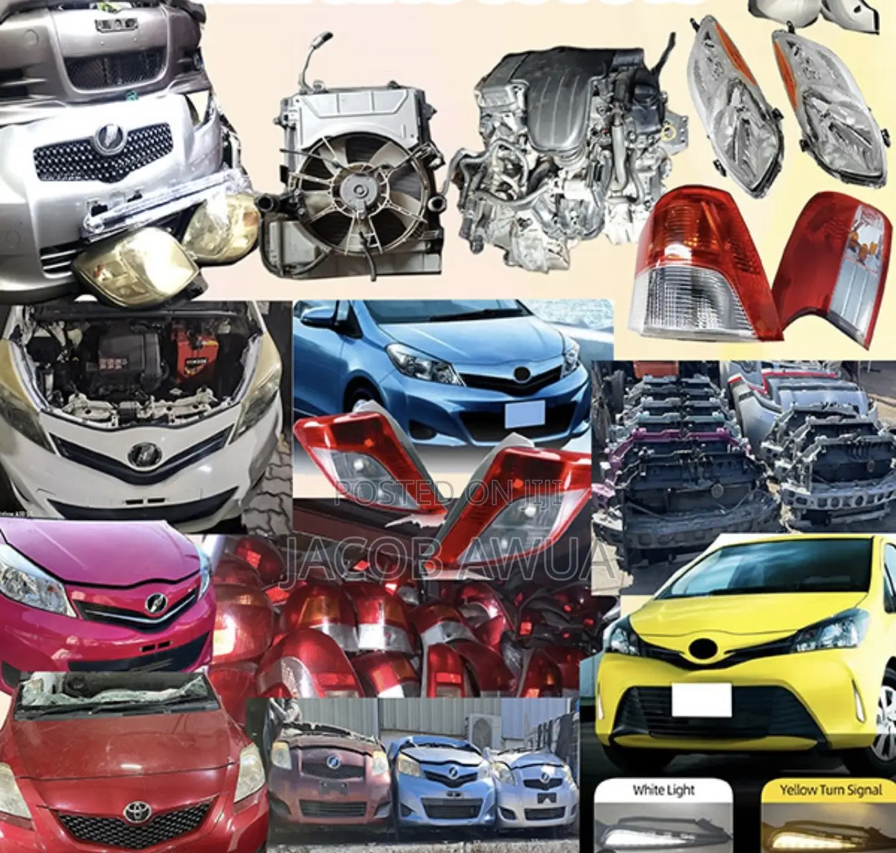 Toyota Vitz Full Parts Available