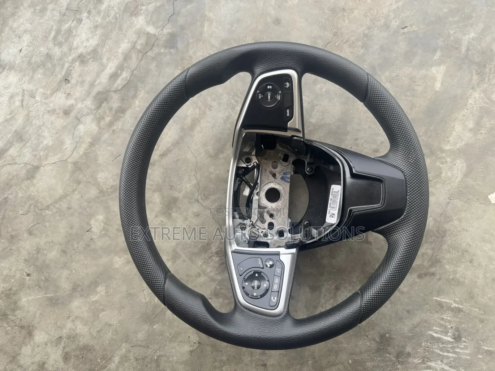 2016 Honda Civic Sedan Leather Steering Wheel
