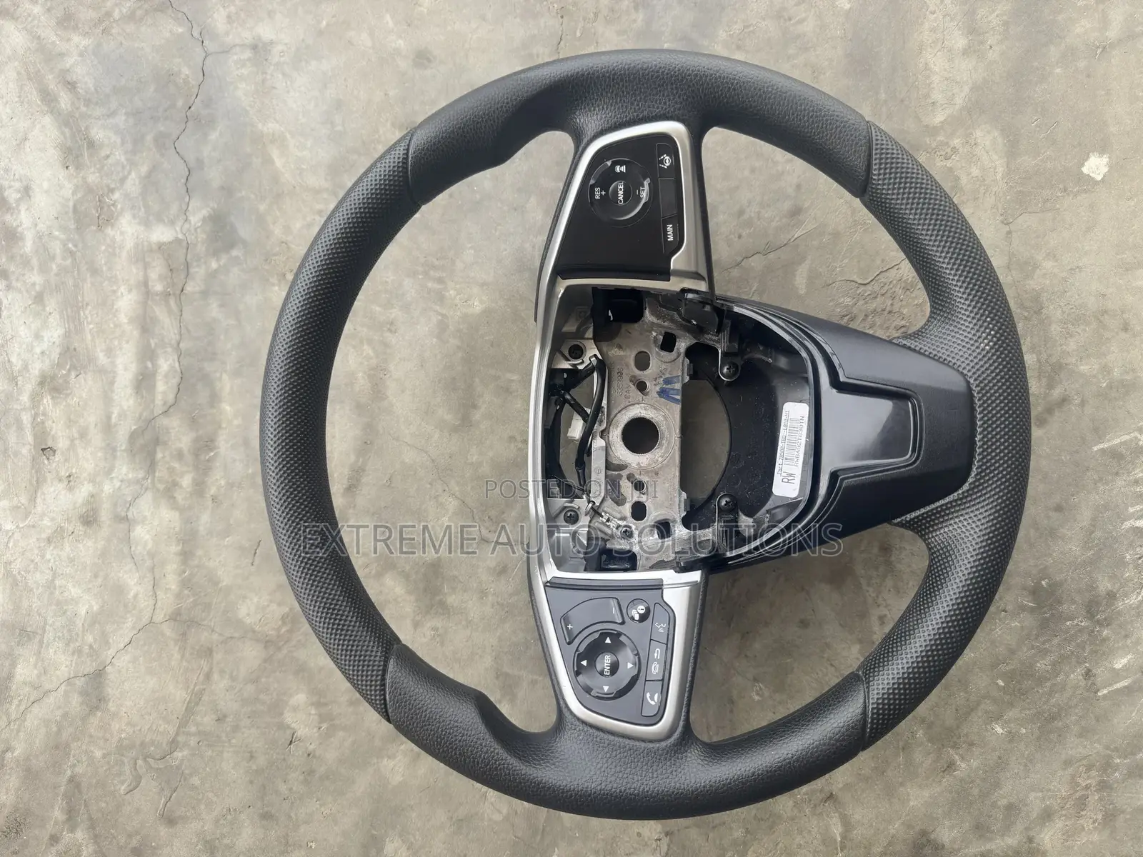 2016 Honda Civic Sedan Leather Steering Wheel