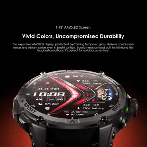Oraimo Watch Gt 1.43" Amoled 3atm GPS 2 Replaceable Straps