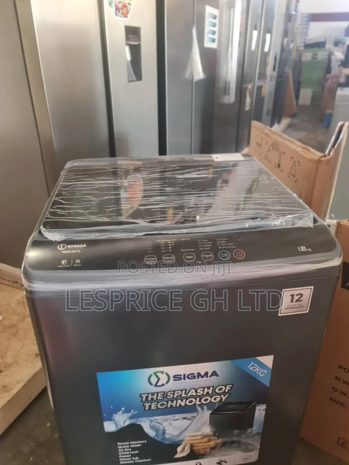 Sigma 12kg Auto Top Load Washing Machine