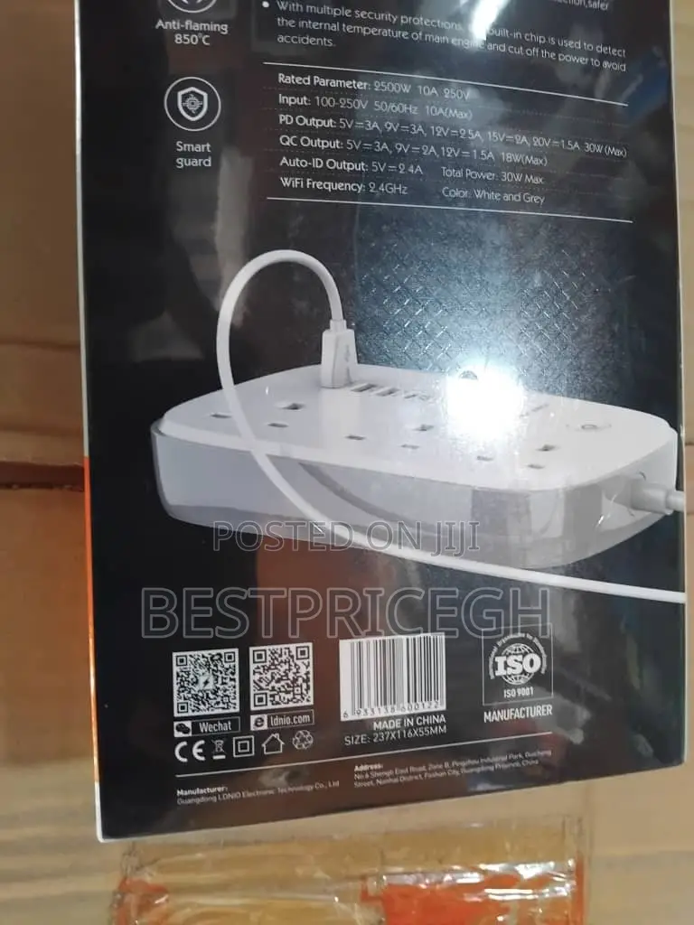 Ldnio Fast Charging Wifi-Smart 4 Usb Ports 3 Power Socket