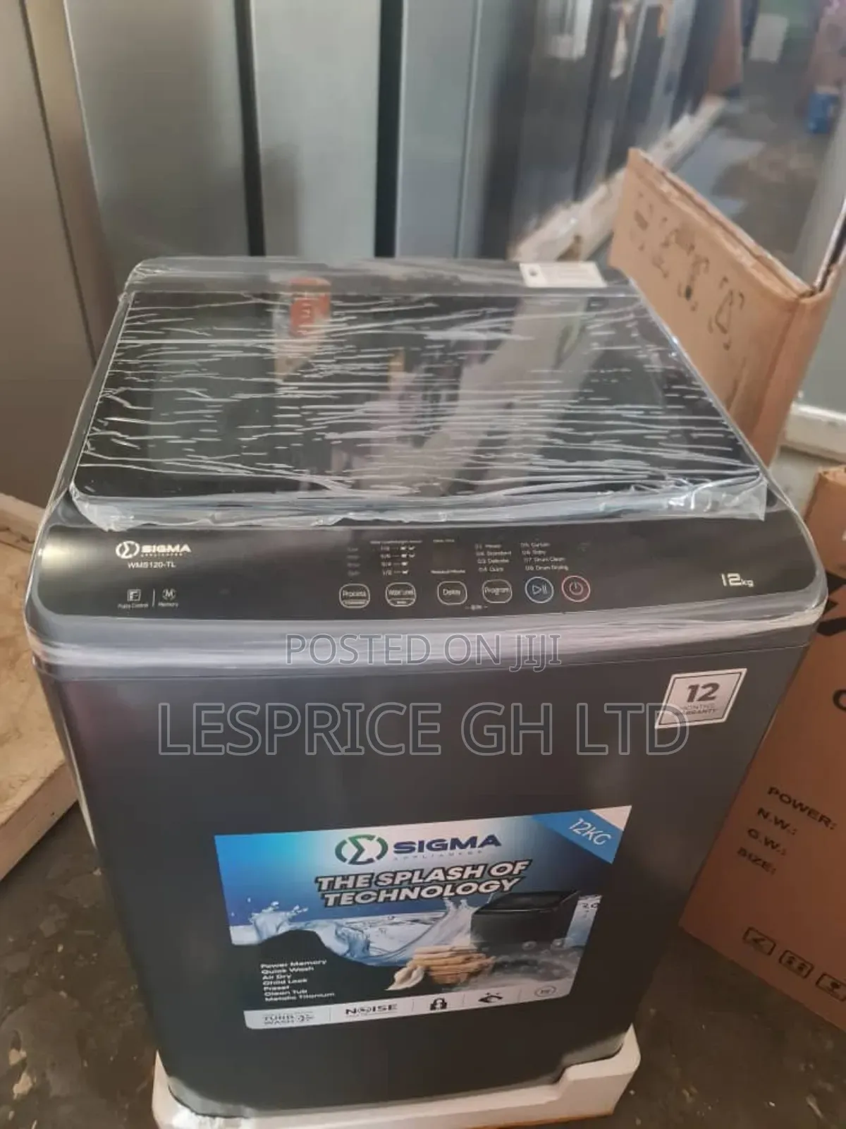 Clean Wash- Sigma 12kg Washing Machine