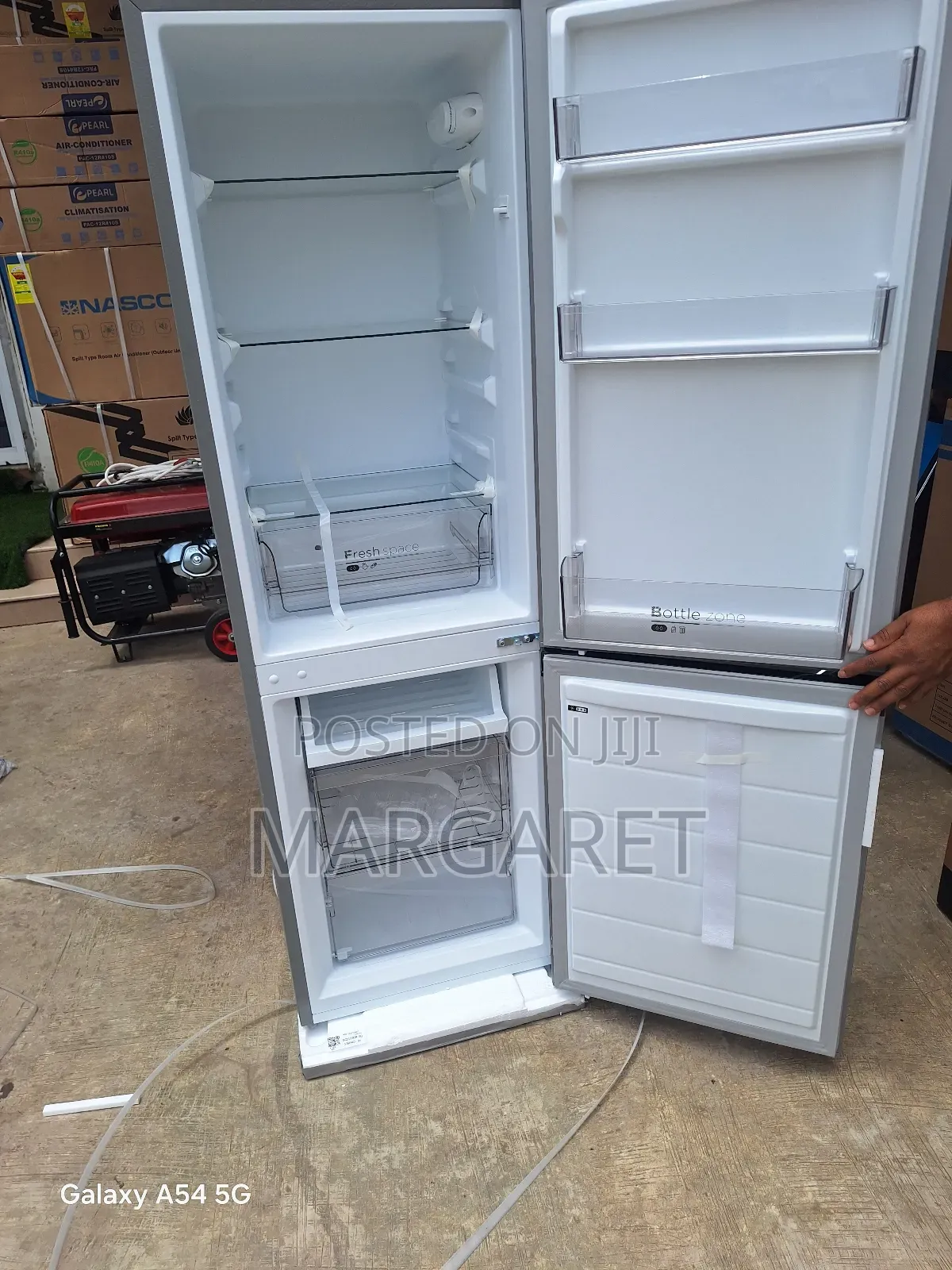 Nice Ash Midea Double Door Fridge 174 Litters