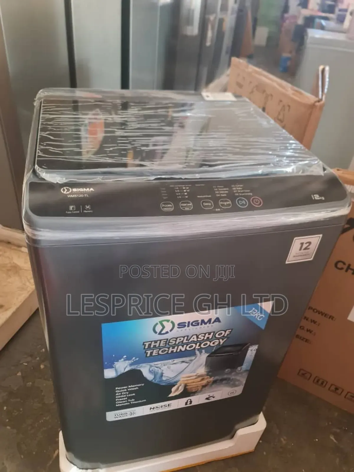 Reliable Sigma 12kg Washing Power!