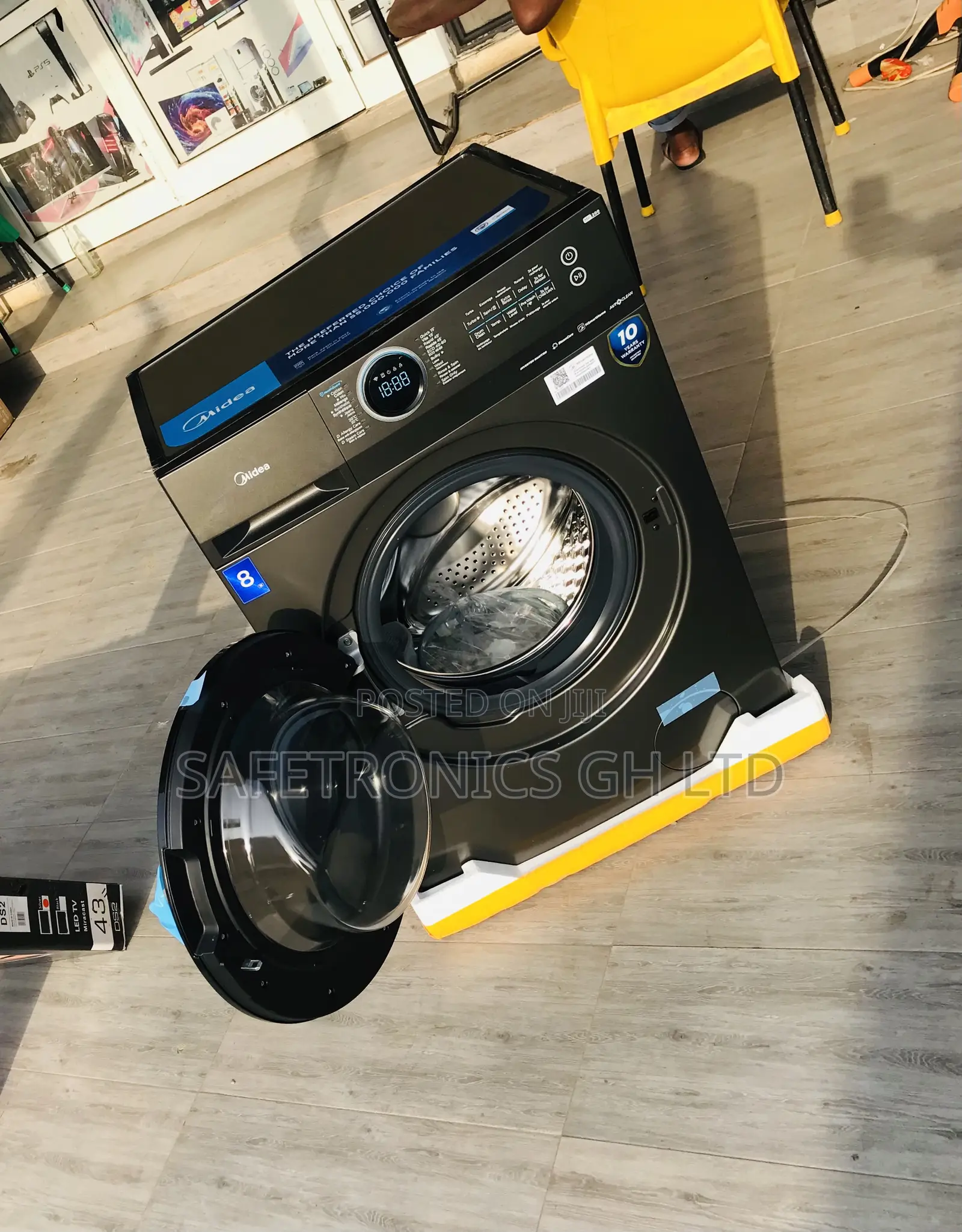 Adorable Dark Grey Midea Frontload Fullauto 8kg Inverter
