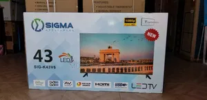 Sigma 43 FHD Digital Frameless Satellite Tv + Free Wall