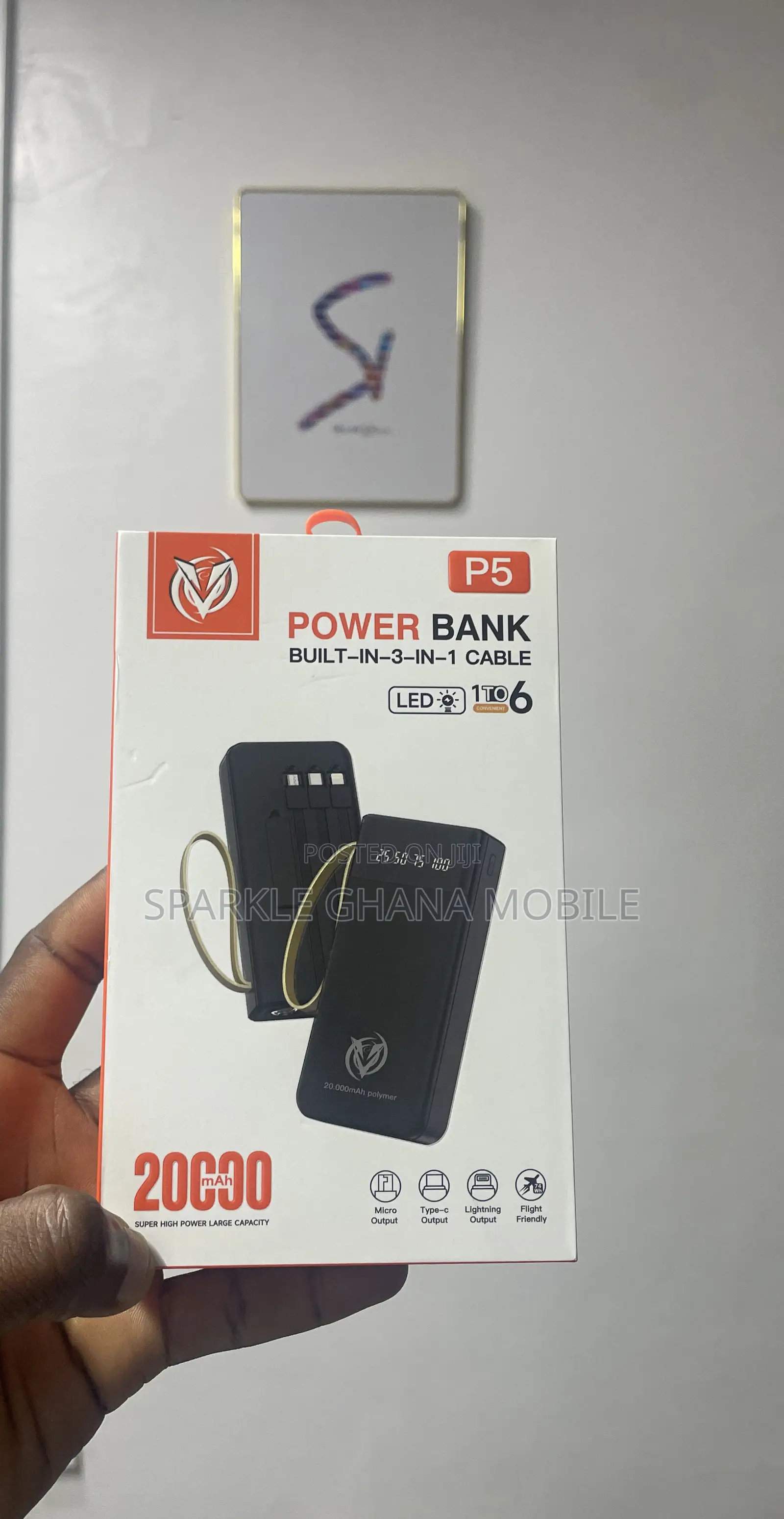 20000mah Power Bank With Led Light