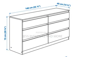 Chest of 6 Drawers(Brown)