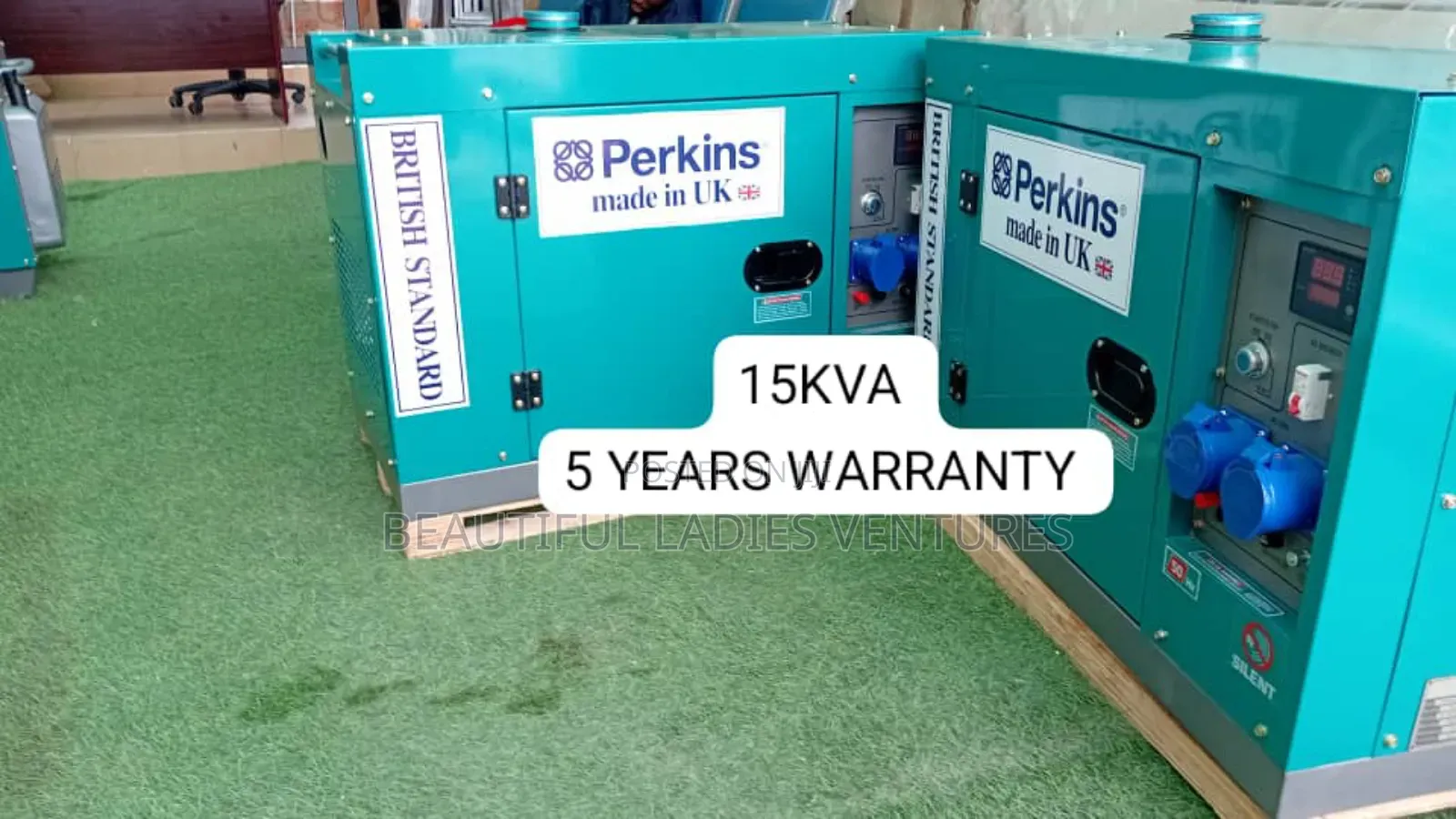 15kva Perkins Battery Backed Diesel Standby Generator