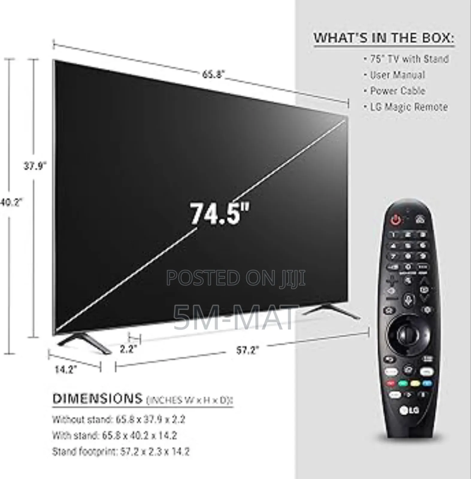 Nanocell Lg Tv 75" Nano97 Series, Cinema Screen Design