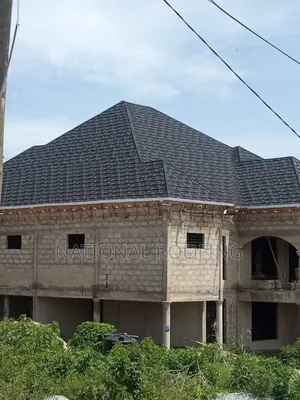 Black and White Shingle Roofing Material