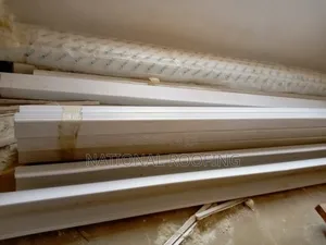White PVC Rain Gutter and Downpipe