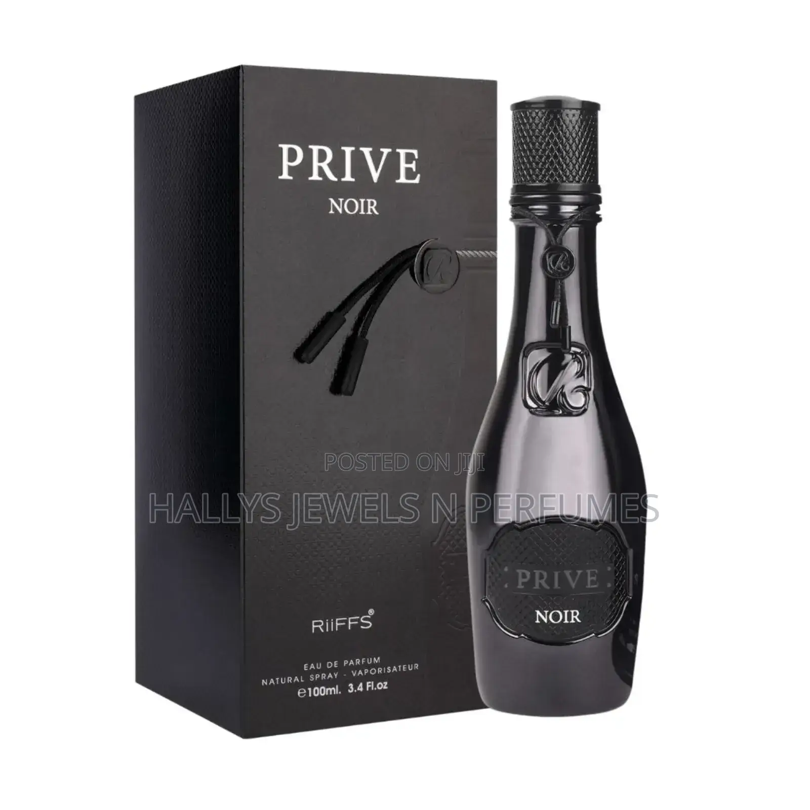 Riiffs Prive Noir Eau De Parfum Spray for Men 100 Ml
