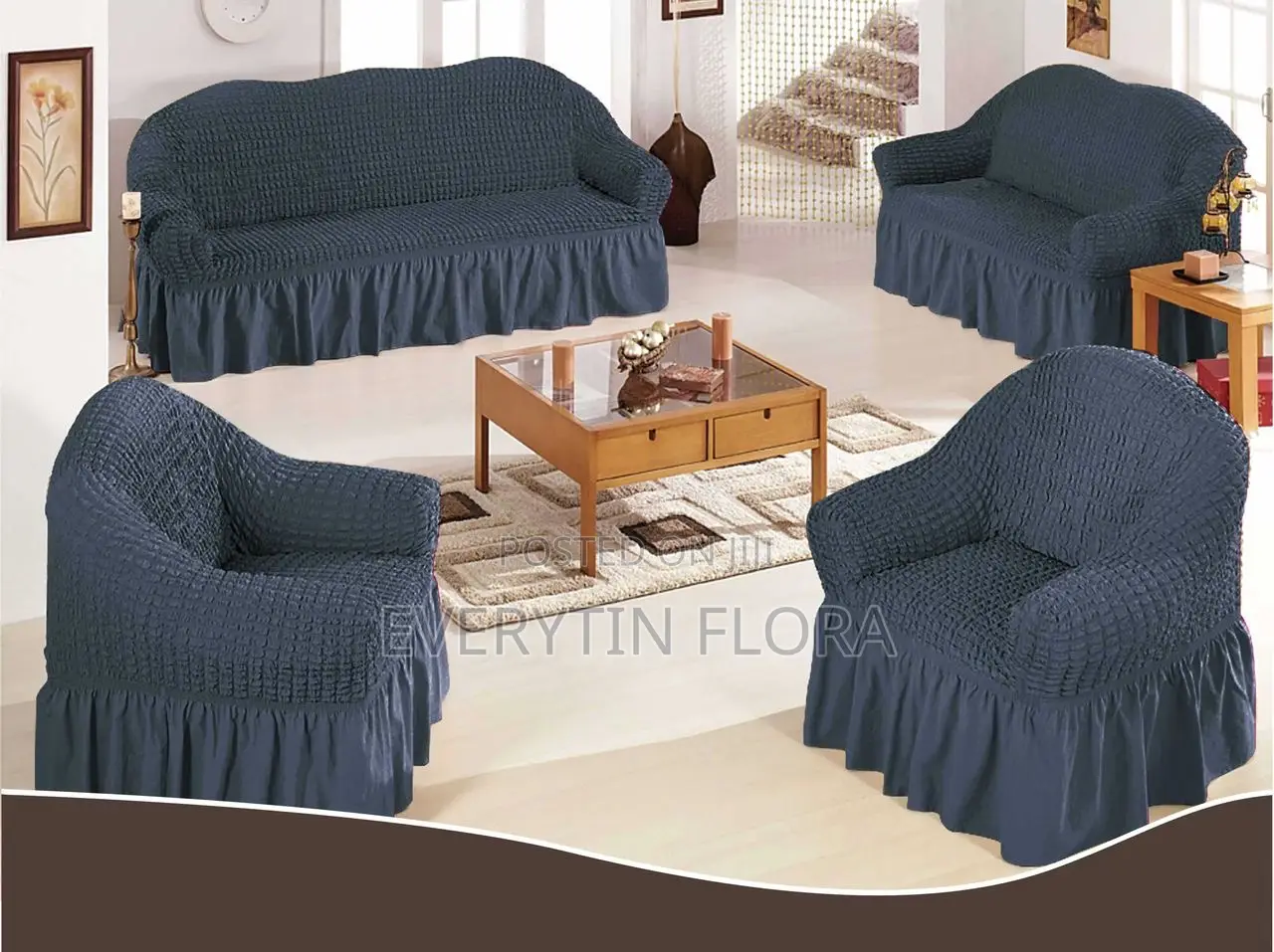 Skirt Sofa Covers ( for Full Sofa Set )