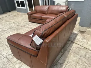 Myars 91" Leather Sofa
