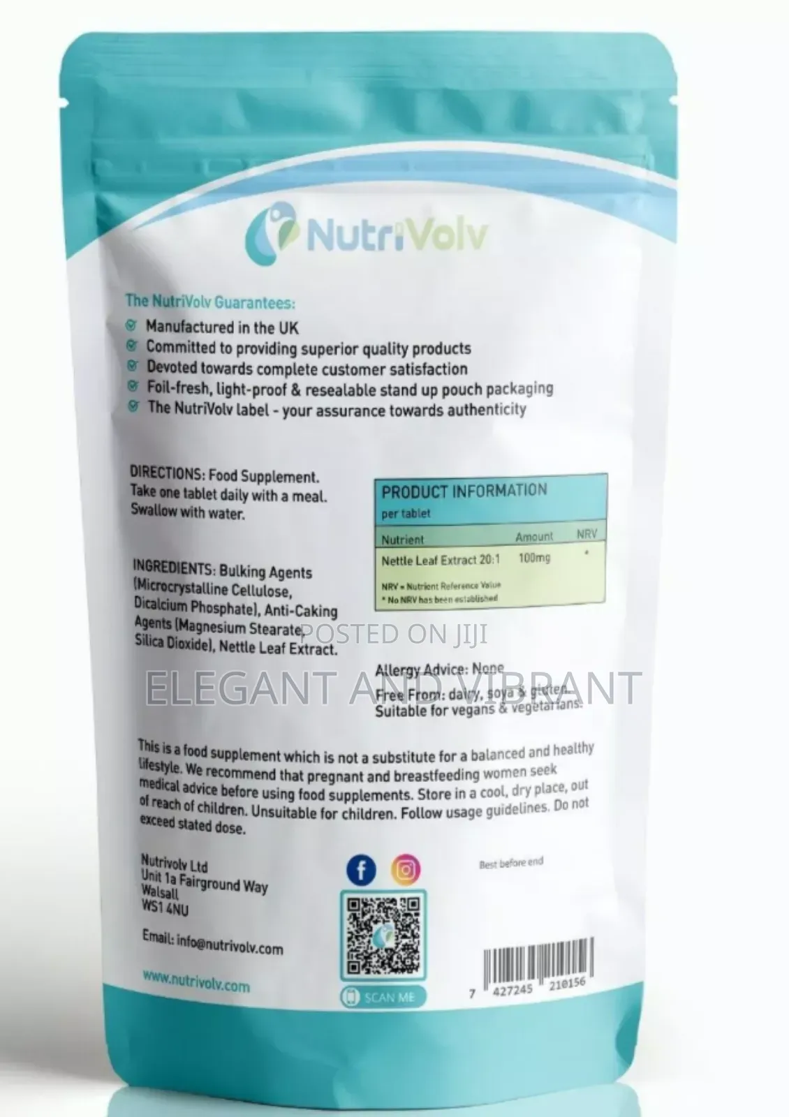 Nettle Leaf 2000mg-Prostate Health Arthritis Allergy Support