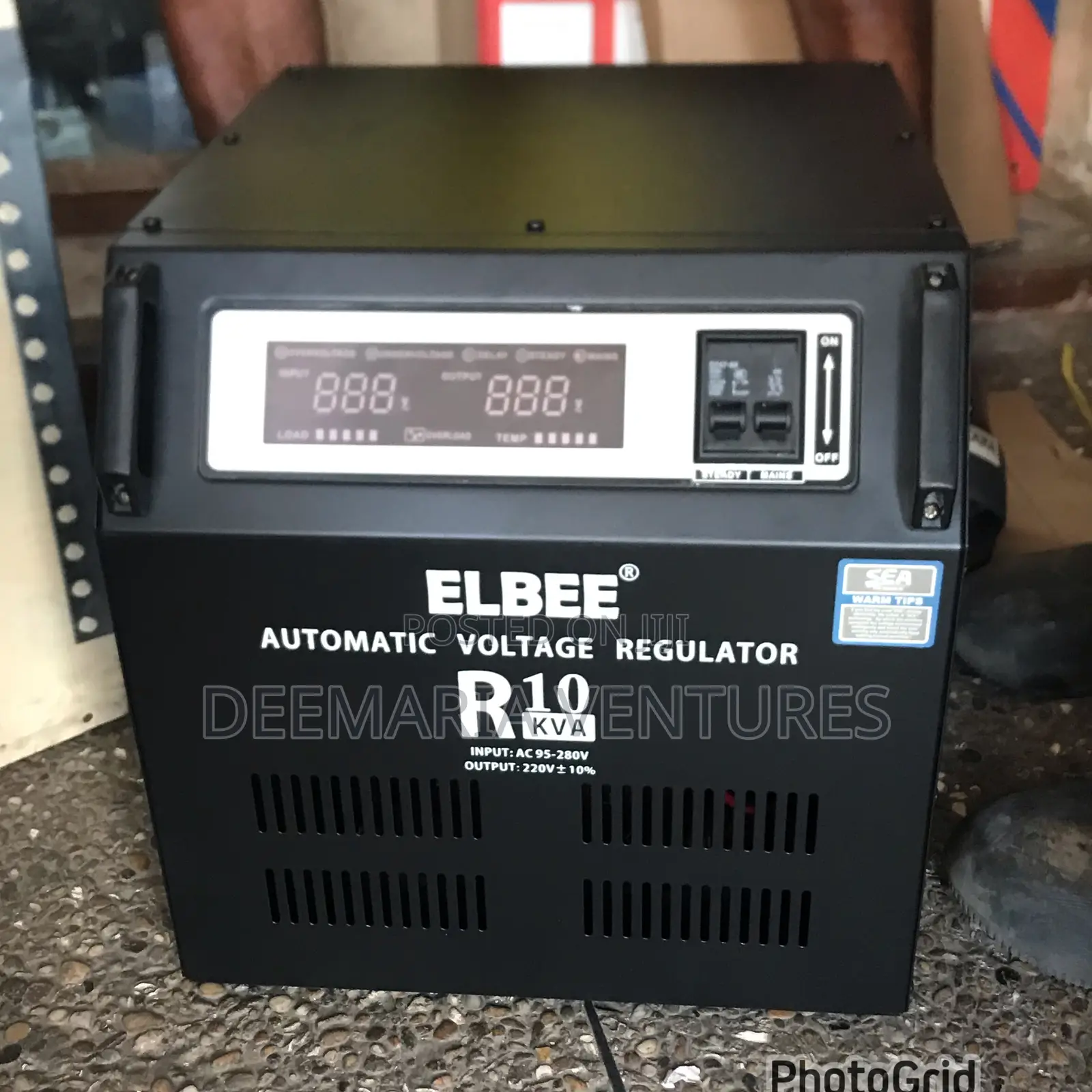 Elbee 10kva(10,000w) Automatic Voltage Regulator Stabilizer – R10