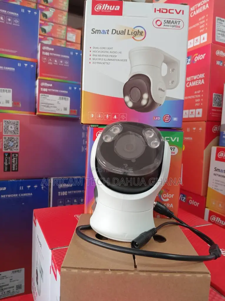 5mp Smart Dual Light Hdcvi Fixed-Focal Pt Camera