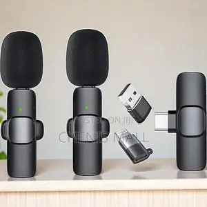 Double Wireless Microphone for Interview Livestream Etc