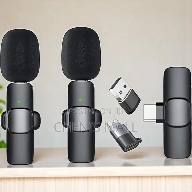 Double Wireless Microphone for Interview Livestream Etc