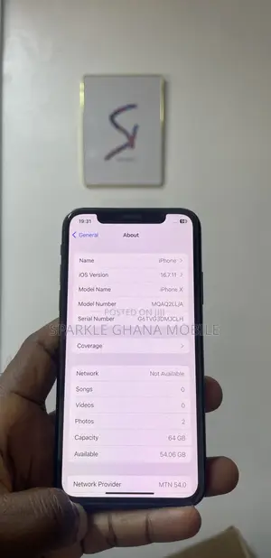 Apple iPhone X 64 GB Black