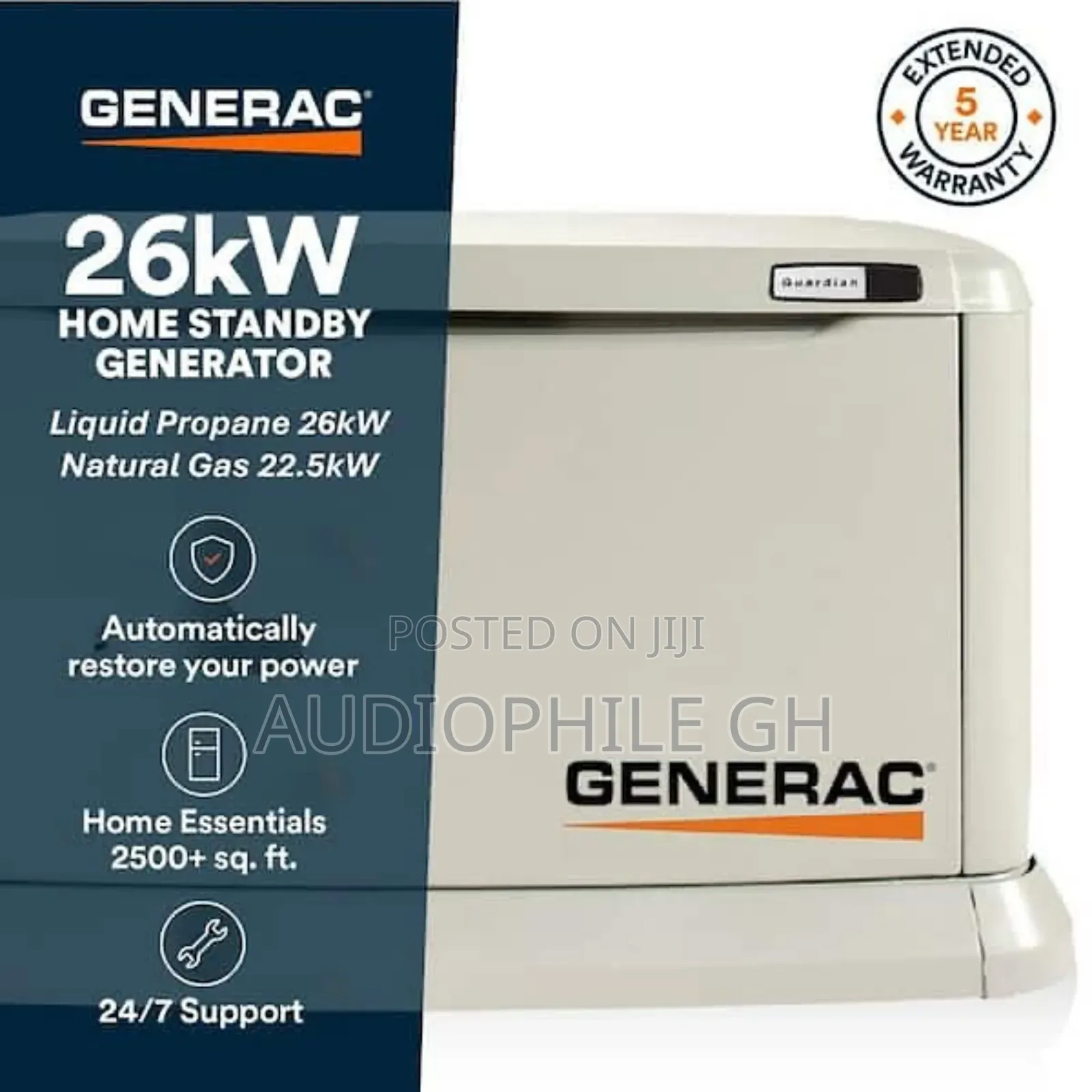 Generac Guardian 24kw Standby Generator| Wifi Enabled