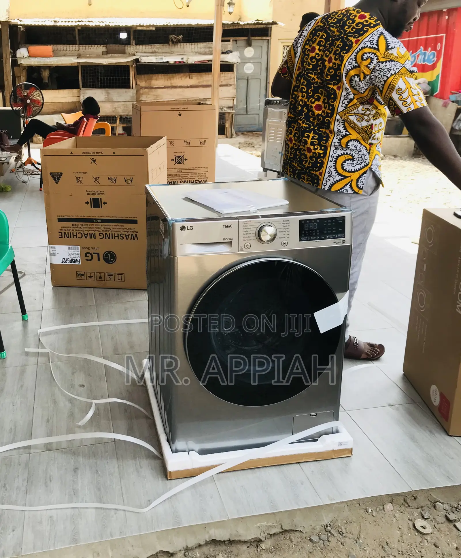 Premium Quality Lg 10.5/7kg Front Load Washing Machine.