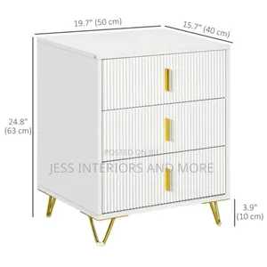 3 Drawer Bedside Table