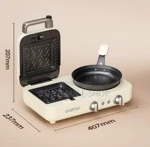 Easy 2 in 1 Breakfast Maker (Oraimo) Frying Pan Inclusive