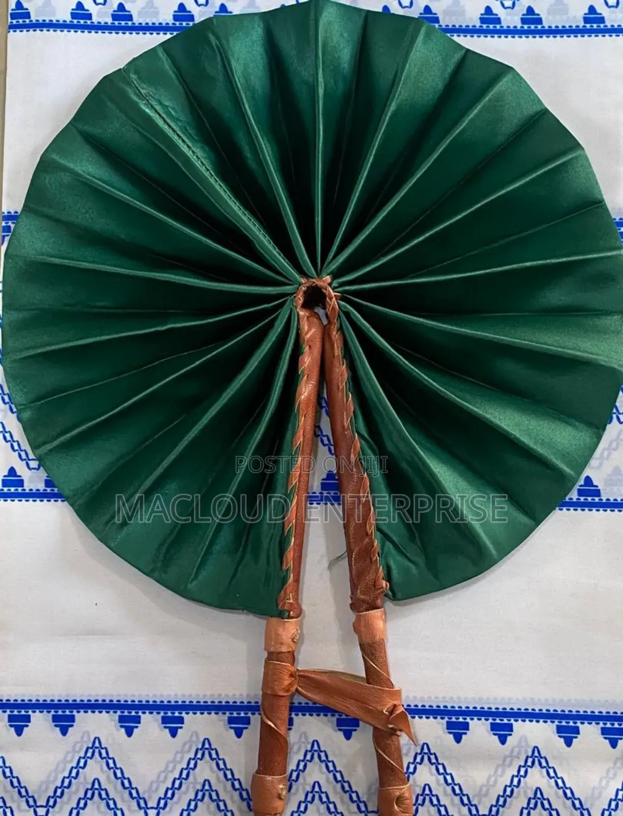 Leather Fabric Fan