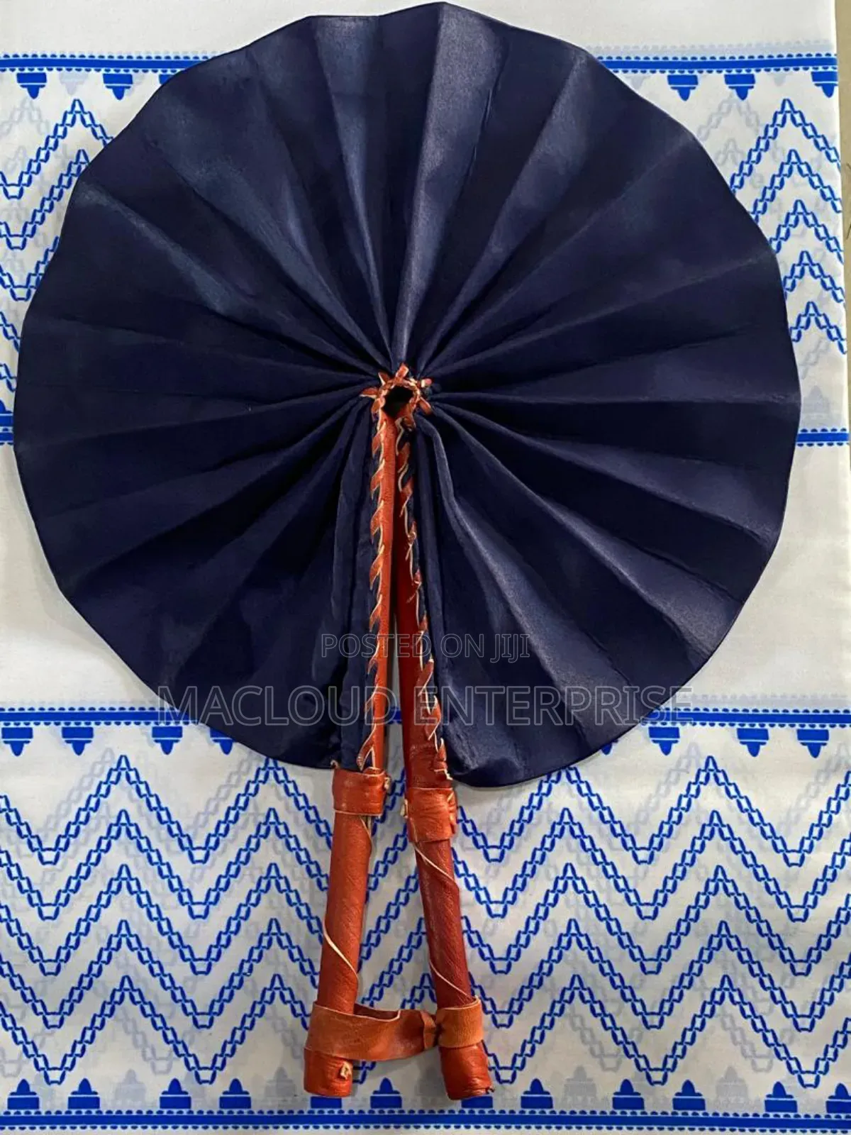 Leather Fabric Fan