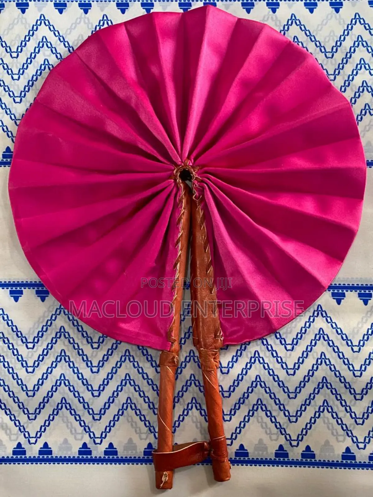 Leather Fabric Fan