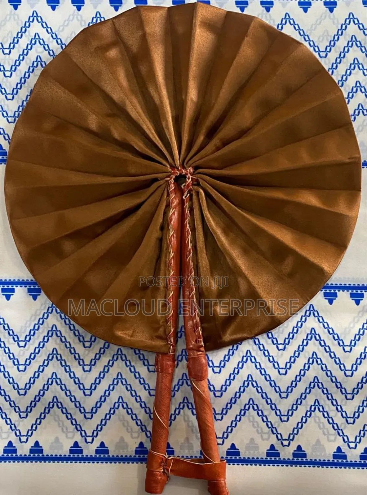 Leather Fabric Fan
