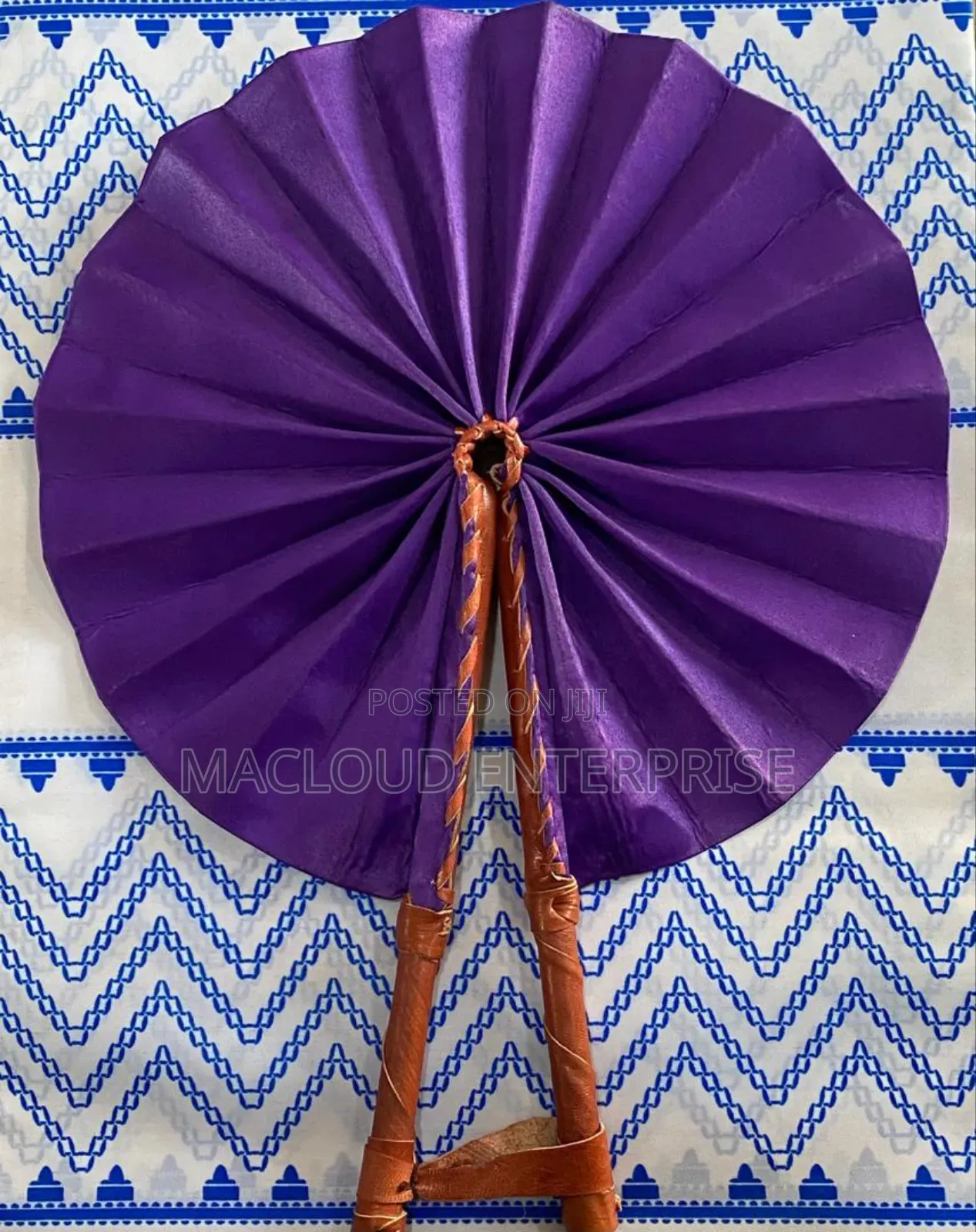 Leather Fabric Fan