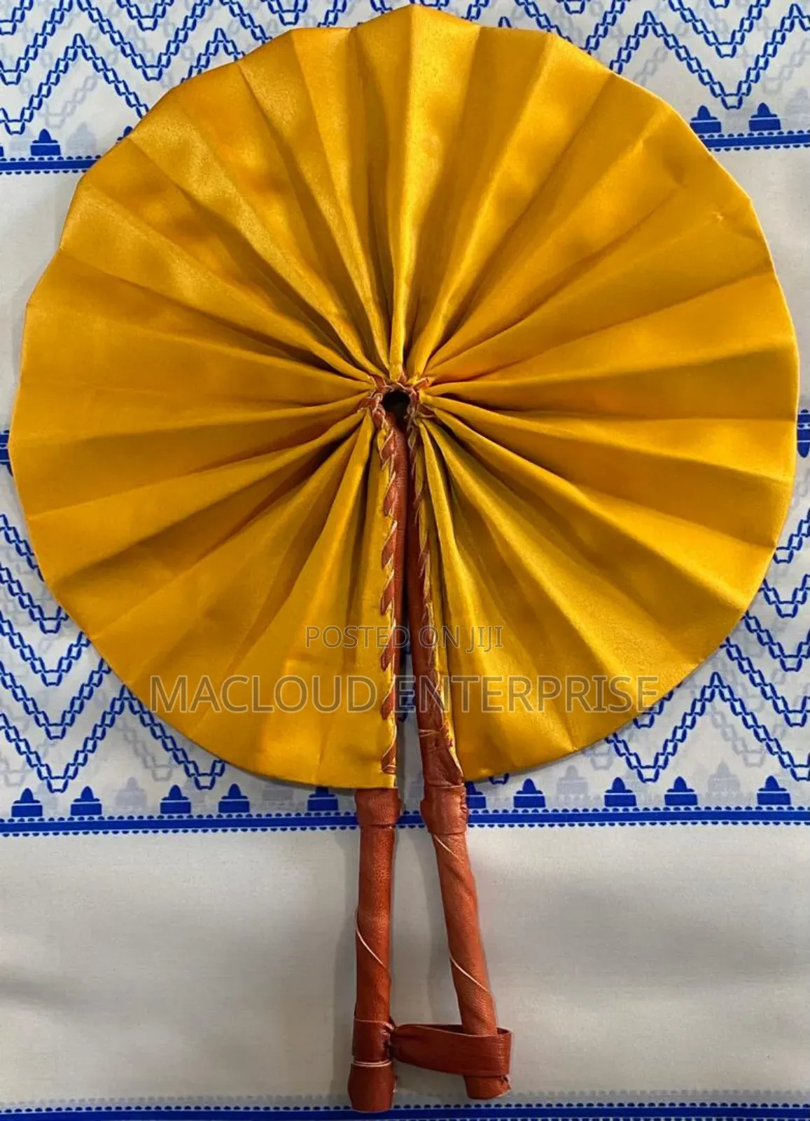 Leather Fabric Fan